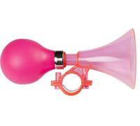 Campanello a trombetta rosa in plastica per bici bambina