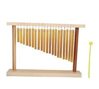 Campanello a vento 20 toni, strumento a percussione monopetto, giocattolo musicale per bambini + martello