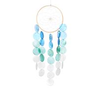 Campanello a vento a forma di conchiglia da esterno, acchiappasogni [blu]