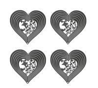 Campanello a vento a forma di stella e renna, da appendere al giardino di Natale, parte delle feste