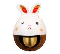 Campanello a vento con design a forma di gatto con suono unico per energia positiva nel tuo spazio (preghiera della lepre)