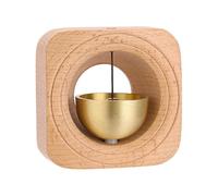 Campanello a vento con dopamina, in ottone e faggio, magnetico, for auto, decorazione semplice(Color4)