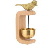 Campanello a vento con dopamina, in ottone e faggio, magnetico, for auto, decorazione semplice(Color5)