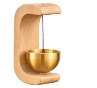 Campanello a vento con vento magnetico Dopamina Campanello a vento for la casa Campanello a vento in faggio for auto nella porta for ricordare Campanello a vento a forma di C(Beech Chimes)