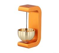 Campanello a vento magnetico fatto a mano con rame puro per anello, funge da magnete per frigorifero e promemoria per porta, emette suoni rilassanti per la decorazione della casa (E)