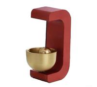 Campanello a vento montato sulla porta con rame puro per anello per magnete da frigorifero Utilizzare decorazione artigianale per migliorare lo spazio abitativo (G)