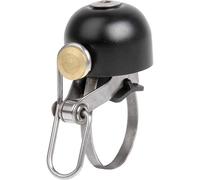 Campanello Nero M-Wave Bell C-Yell Ø30mm per Manubri Ø22.2-40mm in Acciaio e Rame