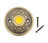Campanello cablato In Ferro Campanello Pulsante Con Luce Notturna Bronzo Wired Campanello Interruttore Per Porta D'ingresso Home Sistema di Sicurezza