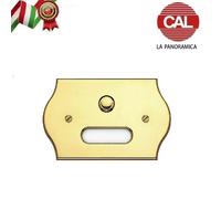 CAMPANELLO CAL IN OTTONE LUCIDO 90X145mm P612