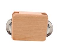 Campanello Compagno per Cajon, Accessorio Ritmico per Stile Tradizionale | Khaki, Finitura Opaca in Legno e Metallo, Uso per Spettacoli Musicali e Danza Folkloristica, senza Montaggio Aggiuntivo