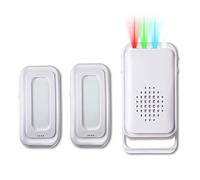 Campanello con sensore di movimento per allarme di ingresso nei negozi aziendali, rilevatore di segnale acustico di benvenuto per casa anziani (2 sensori e 1 ricevitore)