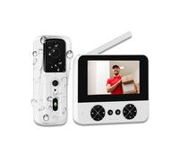 Campanello con Telecamera, Senza Wi-Fi/APP, Videocitofono, Audio Bidirezionale, Rilevamento del Movimento PIR