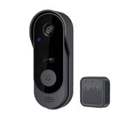 Campanello con telecamera wireless - Campanello con batteria wireless, sensore di movimento audio bidirezionale | Monitor di sicurezza domestica per appartamenti, vetrine, accesso remoto, avvisi