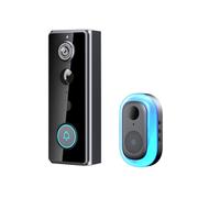 Campanello con Telecamera Wireless per Esterni con Campanello, Visione Dalla Testa Ai Piedi A 180, Videocitofono 2K Senza Abbonamento, Wi-Fi Tuya 2,4