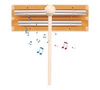 Campanello da meditazione, barre energetiche in legno a percussione, campana per meditazione in classe, rilassamento, consapevolezza, suono della mano, campana curativa per preghiera, yoga,