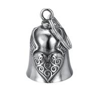 Campanello da motociclista a forma di cuore con, accessorio o portachiavi per