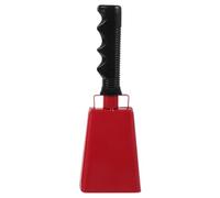 Campanello da Supporto Manico in Metallo Rosso per Sport | Eventi Scolastici e Partite di Basket, Impugnatura Testurizzata, Finitura Verniciata, Design Antiscivolo