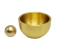 Campanello decorativo in ottone dopamina con supporto magnetico per frigoriferi, accessorio artigianale per la decorazione della casa e della cucina (campana in ottone)