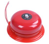 Campanello di allarme antincendio elettrico rotondo da 100 mm (4 pollici) a 220 V per uso scolastico, con alloggiamento in metallo ross