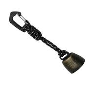 Campanello di avvertimento per animali selvatici, ciondolo in metallo per esterni, campanello di protezione per orso, funzione silenziosa, accessorio per escursionismo, strumento di sicurezza per