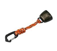 Campanello di avvertimento per animali selvatici, ciondolo in metallo per esterni, campanello di protezione per orso, funzione silenziosa, accessorio per escursionismo, strumento di sicurezza per