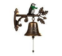 Campanello di benvenuto con renna di Natale, vintage, in ghisa, campanello da pranzo, Babbo Natale, da parete, campane senza fili, per portico, porta d'ingresso, giardino, cortile, decorazione