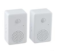 Campanello di benvenuto per ingresso negozio con rilevamento del movimento a infrarossi e saluti personalizzati (2 pezzi)