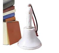 Campanello di chiamata, campane nuziali in ghisa, decorazione retrò portatile per suonare, chiamare, attenzione, scuola, chiesa, casa di nozze