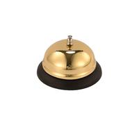 Campanello di richiamo in acciaio inox per hotel, cucina, scuole, ristoranti, aree reception (dorato, M)