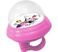 Campanello Disney Minnie Mouse ad aria in plastica con calotta in plastica morbida per bicicletta da bambina, colore rosa