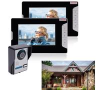 Campanello Echo Ring wireless con telaio in alluminio, visione notturna a infrarossi, fotocamera e volume regolabili, comunicazione vivavoce, Ea