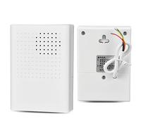 Campanello Elettronico Cablato 12V Dingdong Suoneria 90db Bianco Controllo Accessi, Nessuna Batteria Richiesta, Alto Volume, Ignifugo, A Prova di Fuoco, Resistente Alle Alte Temperature, per Home Offi