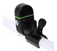 Campanello elettronico da pesca, indicatore di abboccata a LED, allarme sonoro con clip, attacco per canna sensibile, luce notturna per canna da mare, uso diurno o notturno, 6,3 x 3,2 x 2,9 cm