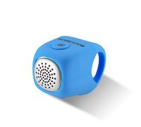 Campanello elettronico per bicicletta in custodia di silicone - blu