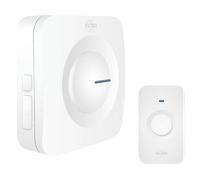 CAMPANELLO ELRO DB3000 Set Senza Fili con Ricevitore a Batteria, Connessione wireless 433,92 MHz