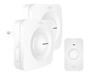 CAMPANELLO ELRO DB3000PB-P1C2W Connessione wireless 300m, 52 melodie, Volume 110 dB, LED, IP56, Connessione wireless