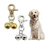 Campanello Extra Forte per Cani e Gatti, 2 Set Campanellino Extra Rumorosi per Cani Gatti Campanelli per Animali Campane con chiusura a Moschettone Girevole