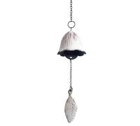 Campanello giapponese in ghisa - Campanello decorativo per interni esterni | Campanello tempio Benedizione Zen | Arredamento lenitivo per giardino, casa, terrazza, meditazione, tributo