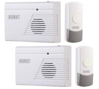 CAMPANELLO IN KIT DOPPIO SENZA FILO CON SIRENA E FLASH GBC