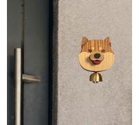 Campanello in legno Shiba Inu, campanello a vento, ornamento da appendere