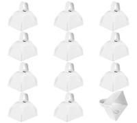 Campanello in metallo da 7,6 cm (1 dozzina) - Bianco