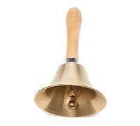 Campanello in ottone massiccio extra forte con manico in legno.