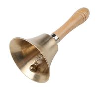 Campanello in ottone massiccio extra forte con manico in legno.
