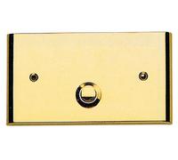 Campanello in ottone senza portaetichetta. cm 12x7.5h mod. Gold