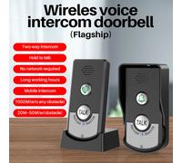 Campanello interattivo wireless con voce, portata di 1000 m, interfono bidirezionale ricaricabile, lunga autonomia in standby, sistema di sicurezza