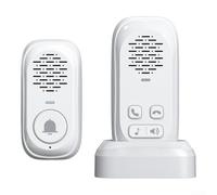 Campanello interfono wireless con portata di 300 m, unità esterna impermeabile e comunicazione vocale bidirezionale, per sistema di ingresso intelligente per la sicurezza della famiglia, alimentato a