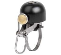 Campanello Nero M-Wave Bell C-Yell Ø30mm per Manubri Ø22.2-40mm in Acciaio e Rame