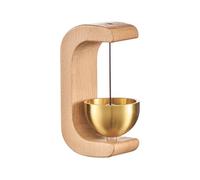 Campanello magnetico in legno - Retro - ingresso C - a forma di negoziatore | Trigger rustico decorazione porta allarme carillon con meccanismo di ingresso passivo