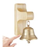 Campanello magnetico - Legno 5,6 x 3,9 x 7,2 cm | Campanello in legno con supporto magnetico, allarme di ingresso, benvenuto | Campanello di apertura porta per casa, ufficio, ristorante, Eina