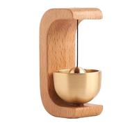 Campanello magnetico per porta, decorativo, in legno, con allarme di sicurezza in , di montaggio a magnetica, funzione di risonanza delicata, accessorio di sicurezza per